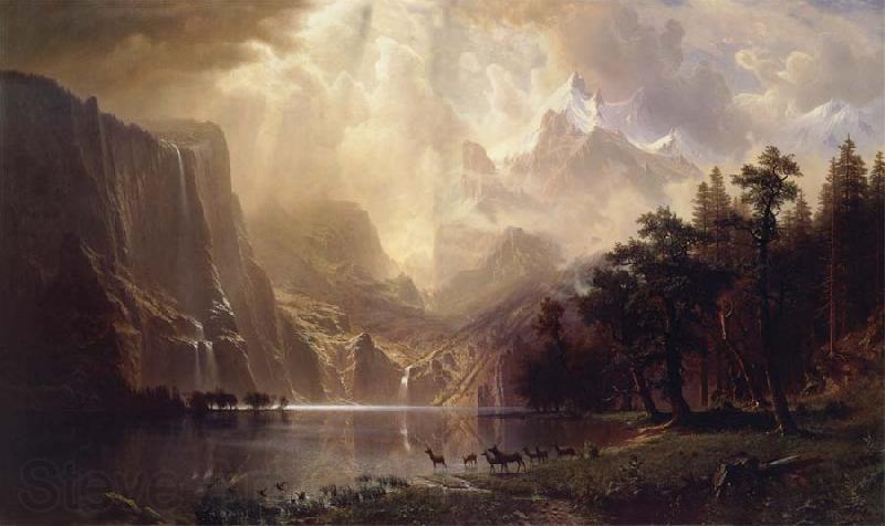 Albert Bierstadt Among the Sierra Nevada,California Spain oil painting art